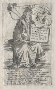 Die Sibyllen: Die delphische Sibylle, 1400er Jahre von Francesco Rosselli