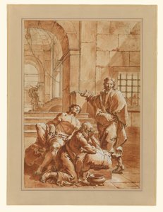 Joseph deutet die Träume seiner Mitgefangenen von Francesco Salvator Fontebasso