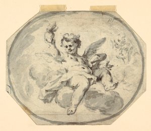 Entwurf für eine bemalte Decke von Francesco Saverio Mergolo