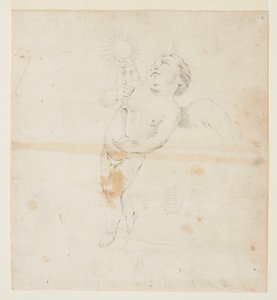 Engel, der eine Monstranz trägt von Francesco Solimena