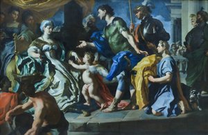 Dido empfängt Aeneas und Amor verkleidet als Ascanius
