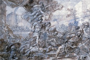 Perseus hält den Kopf der Medusa hoch, 18. Jahrhundert