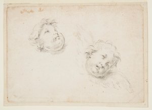 Studie für zwei Cherubim von Francesco Solimena