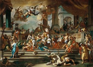 Die Vertreibung des Heliodorus aus dem Tempel von Francesco Solimena