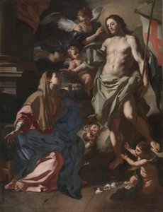 Der auferstandene Christus erscheint der Jungfrau, um 1708