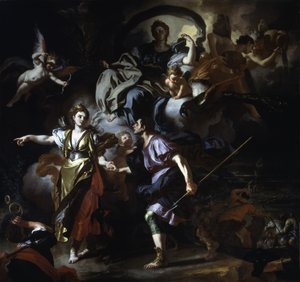 Die königliche Jagd von Dido und Aeneas von Francesco Solimena
