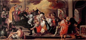 Die Mönchskutte des lombardischen Königs Ratchis im Kloster Monte Cassino von Francesco Solimena
