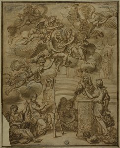 Titelseite mit Porträt des Vizekönigs von Neapel von Francesco Solimena