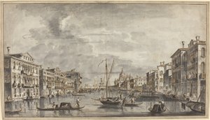 Der Canal Grande in Richtung Salute und Dogana von Francesco Tironi