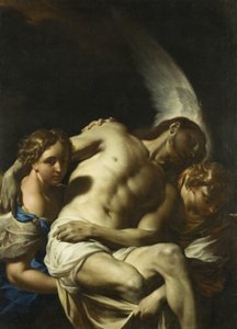 Christus wird von Engeln unterstützt von Francesco Trevisani