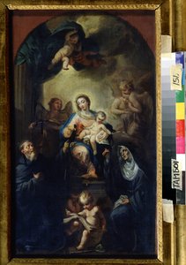 Die Madonna mit Kind und Heiligen