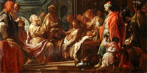 Studie für St. Matthäus, der den Sohn des Königs von Äthiopien wiederbelebt von Francesco Trevisani