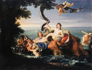 Triumph der Galatea, von Francesco Trevisani (1656-1746), Öl auf Leinwand