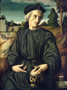 Porträt von Papst Hadrian VI. (1459-1523) als Priester von Francesco Ubertini Il Bacchiacca