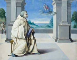 Vision des heiligen Bernhard von Clairvaux von Francesco Ubertini Verdi Bachiacca