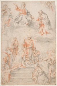 Der heilige Ansano tauft die Sieneser, ca. 1593 von Francesco Vanni