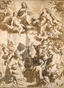 Die Madonna del Popolo, nach Barocci von Francesco Vanni