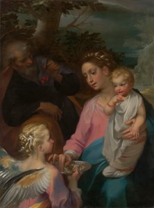 Die Rast auf der Flucht nach Ägypten, bekannt als die Madonna della Pappa