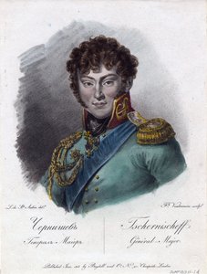 Porträt von Graf Alexander Iwanowitsch Tschernyschow von Francesco Vendramini