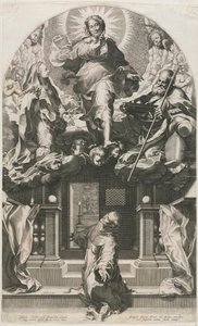Die Ekstase des Heiligen Franziskus von Francesco Villamena