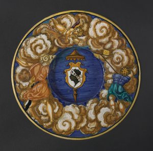 Teller mit den Wappen der Familie Pucci, 1532