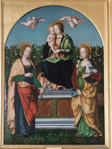 Madonna mit Kind, St. Agatha und St. Agnes
