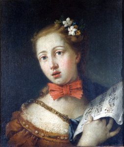 Gemälde von V. Zugno, das einen venezianischen Sänger darstellt, Museo di Brera, Mailand