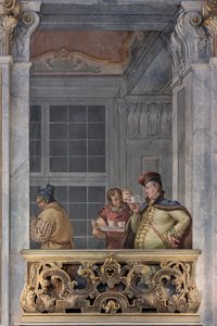 Die Eingangshalle oder das Foyer von Francesco and Zugno Francesco Battaglioli