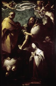 Die Vision der Heiligen Therese von Avila von Francesco del Cairo