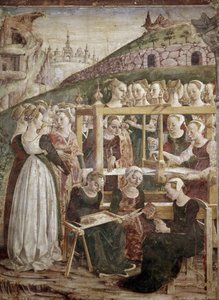 Allegorie des Monats März, (Detail) von Francesco del Cossa