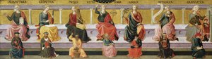 "Die sieben freien Künste" (Arithmetik, Geometrie, Musik, Astrologie, Logik, Rhetorik und Grammatik)