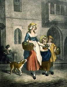 Zwei Bündel ein Penny Primeln, Zwei Bündel ein Penny, Platte 1 aus den "Cries of London"