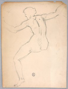 Skizze für "Nacht" von Francis Augustus Lathrop