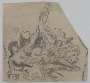 Skizze von Figuren für eine Decke von Francis Augustus Lathrop