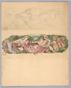 Studien für ein Wandpaneel von Francis Augustus Lathrop