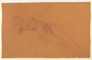 Studie für "Diana und ihre Begleiterinnen unter den Sternbildern" von Francis Augustus Lathrop