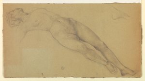 Studie für "Diana und ihre Begleiterinnen unter den Sternbildern" von Francis Augustus Lathrop