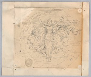 Studie für "Zodiac" von Francis Augustus Lathrop