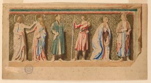 Studie des "Altarbildes von Saint-Germer-de-Fly," Paris, Frankreich