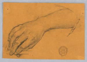 Studie von Hand und Handgelenk von Francis Augustus Lathrop