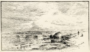 Der Strand in der Nähe von Point Judith, Rhode Island