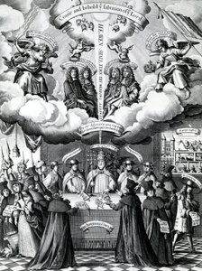 Die glücklichen Instrumente der Rettung Englands, veröffentlicht von Benjamin Combe nach Francis Barlow, April 1681