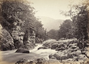 Bettws-Y-Coed, Die Brücke des Bergmanns (693) von Francis Bedford