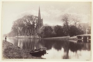 Stratford-on-Avon, Kirche vom Avon aus