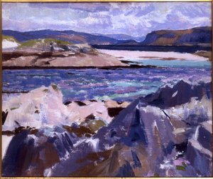 Eilean Annraidh vom Nordende, Iona, Blick auf Mull