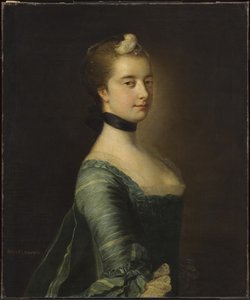 Miss Walpole, später die ehrenwerte Mrs. Keppel (eines von zwei) von Francis Cotes