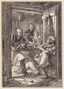 Illustration für Die Grille an der Herdstelle von Charles Dickens von Francis Donkin Bedford