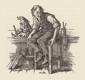 Illustration für Die Grille am Herd von Charles Dickens