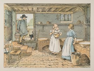 Der Milchmann, aus Vierundzwanzig Arbeiter, veröffentlicht 1900 von Francis Donkin Bedford
