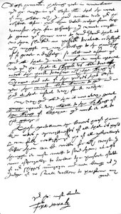 Brief an William Cecil, Lord Burghley, Lord High Treasurer, geschrieben an Bord seines Flaggschiffs 